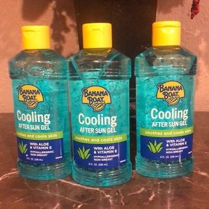 Set of (3) Banana Boat Cooling After Sun Gel